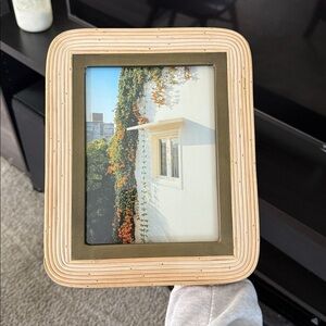 Rattan photo frame